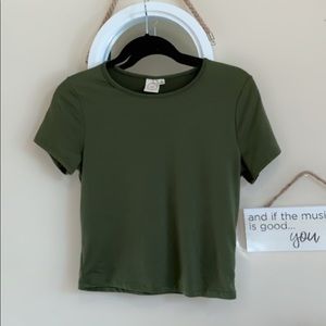 Soft short sleeve basic top